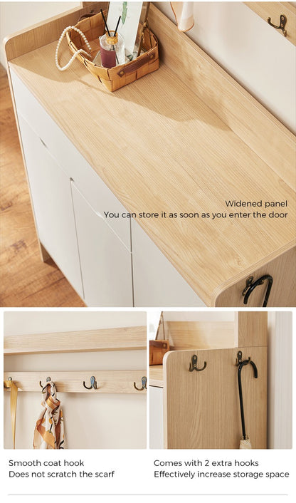 Modern Wooden Shoe Storage Cabinet for Chic Entryways