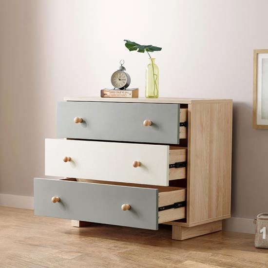 Nordic Three Drawer Cabinet with Minimalist Design for Stylish Storage