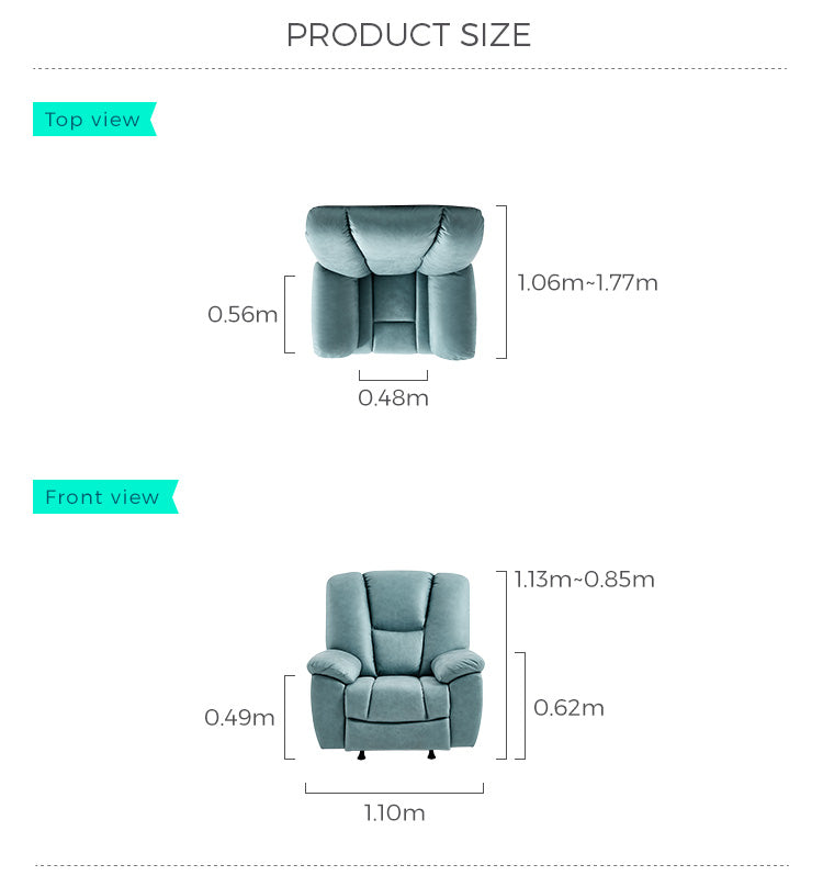 Oversize Design Recliner Seat with a Spacious Seating Solution