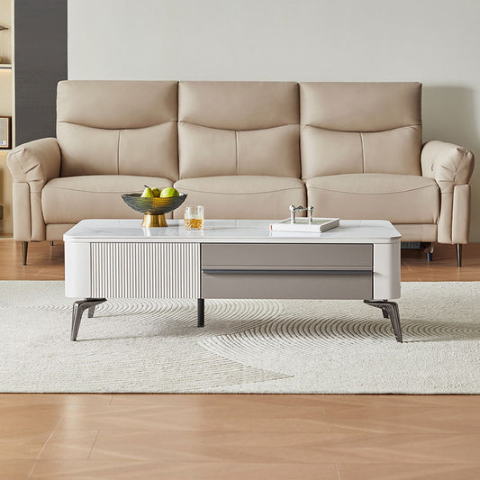 White Coffee Table with Drawer with Effortless Style and Smart Storage
