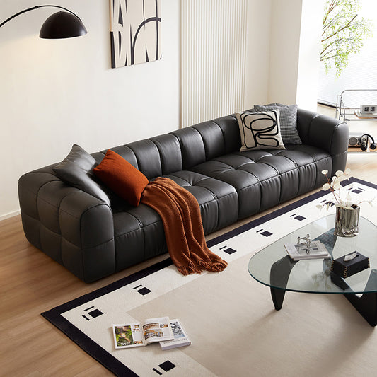 北欧风格组合真皮客厅沙发