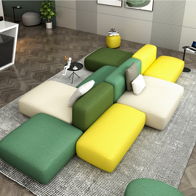 Multi-Functional Combination Office Sofa for Dynamic Work Environments