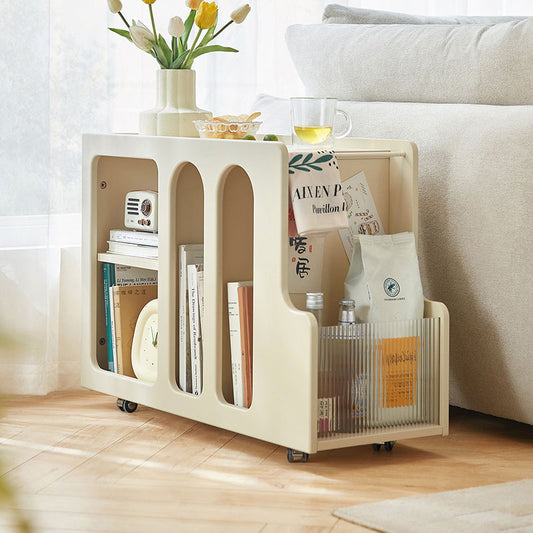 Lovely Trolley White Rolling Cart for Stylish Storage Solutions