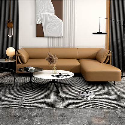 Premium Office Leather Sofa with Stylish Comfort for Your Workspace
