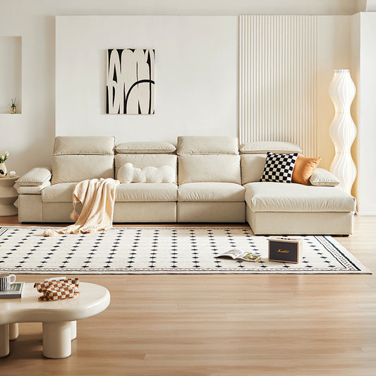 Living Room Modular Fabric Sofa with Adjustable headrest