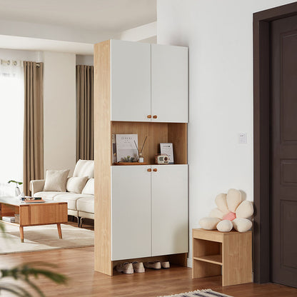 Chic and Functional Modern White Wooden Cabinet for Living Room