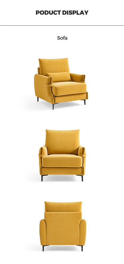 Urban Elegant Modern Leather Chair with Premium Leather Comfort