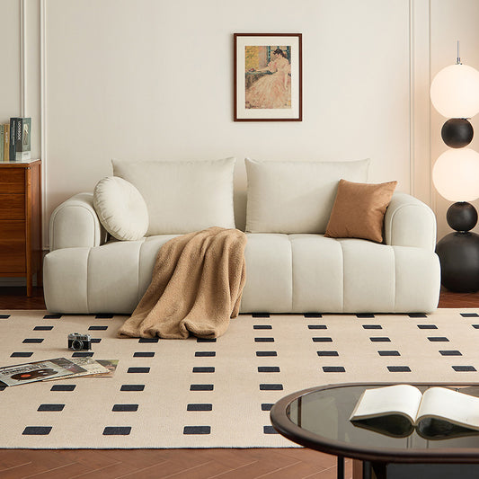 Modern Loveseat Living Room Fabric Sofa with Cozy Elegance