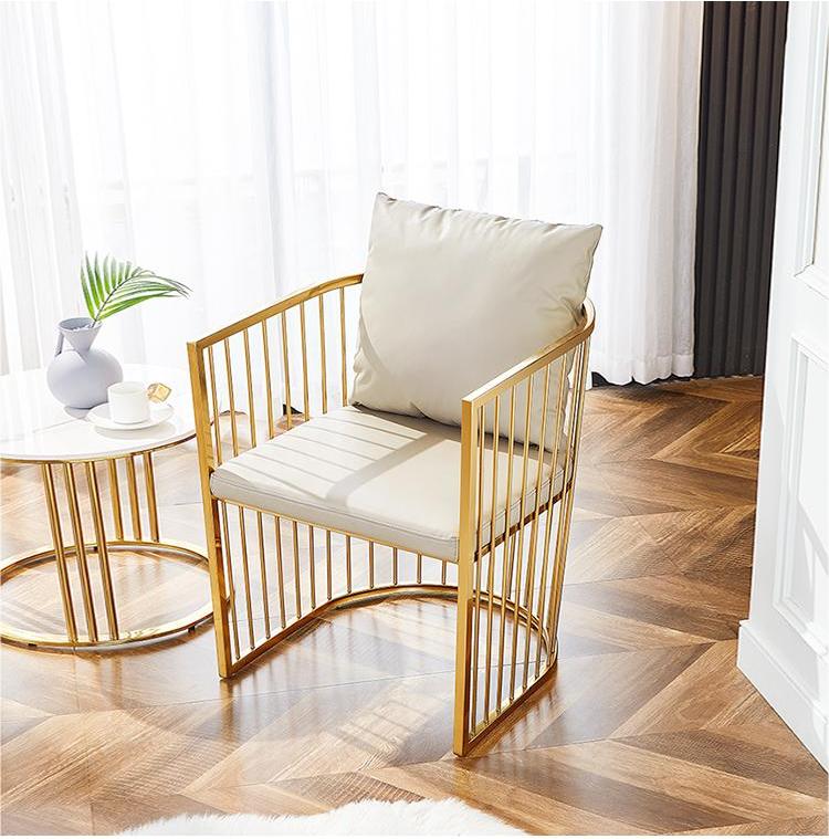 Gold Elegant Hay Lounge Chair with a Touch of Luxury