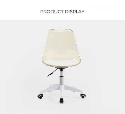 Vanity Rolling Plastic Computer Chair with Contemporary Comfort