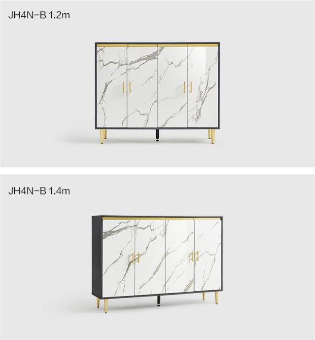 Modern Marble Pattern Shoe Cabinet with Stylish Storage Solution