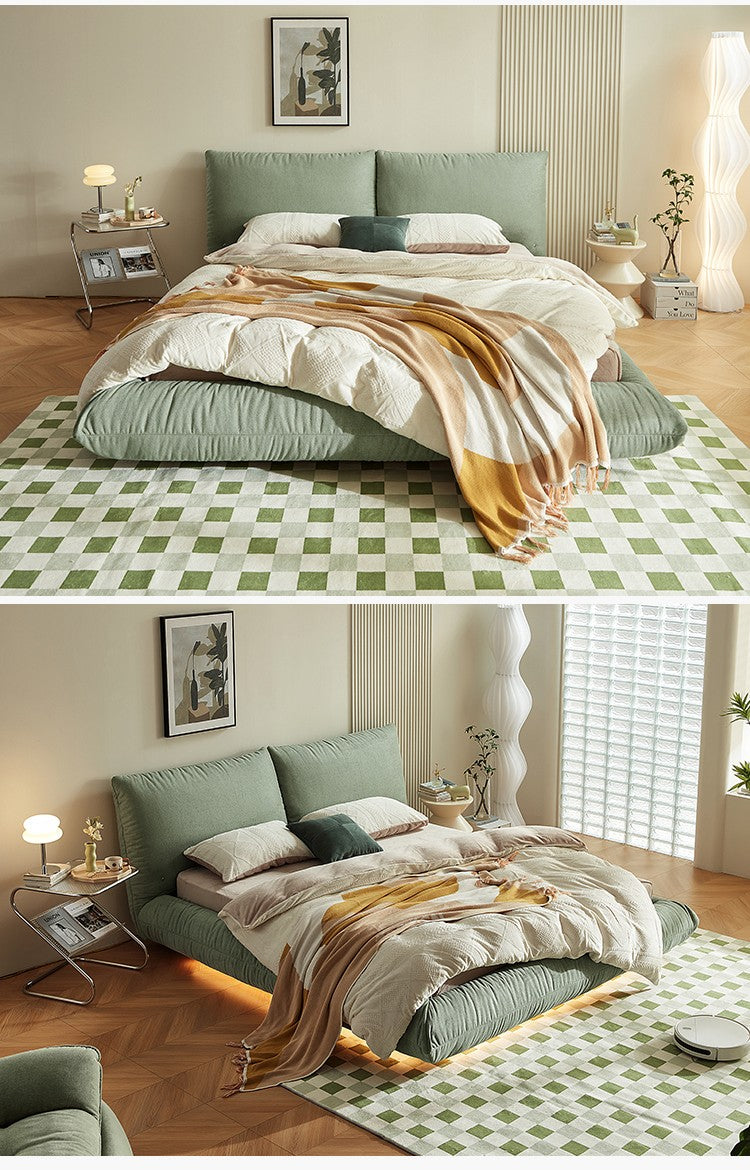 Bedroom Furniture with Upholstered Bed in Fabric