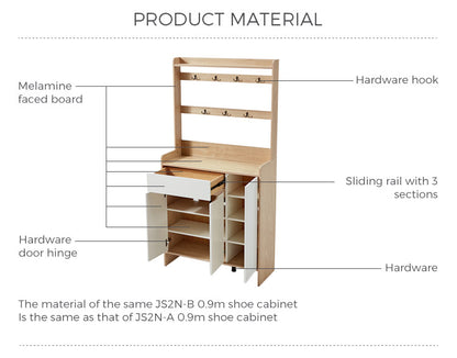 现代设计豪华木制家具鞋柜