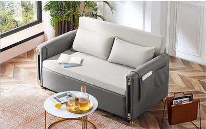Modern Home Furniture Soft Leather Sofa Bed with Chic Design
