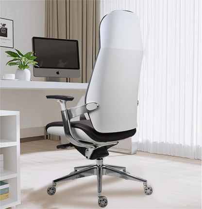 Stylish and Designed Leather Ergonomic Office Chair for Productivity