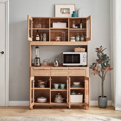 Modern Tall Wood Cabinet with Drawers for Stylish Organization