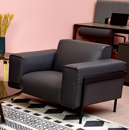 Modern office leather sofa set tailored for comfort and elegance