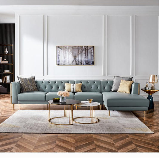 Modern L-Shaped Sectional Sofa for Living Room