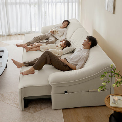 北欧风格现代客厅沙发套装白色沙发床
