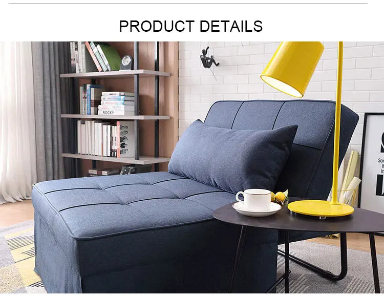 Comfy Small Folding Futon Lounge Sofa Bed with Space-Saving Design