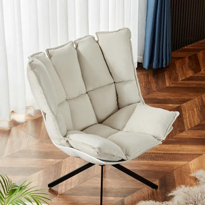Sophisticated Wide Barrel Leather Chair with Modern Elegance