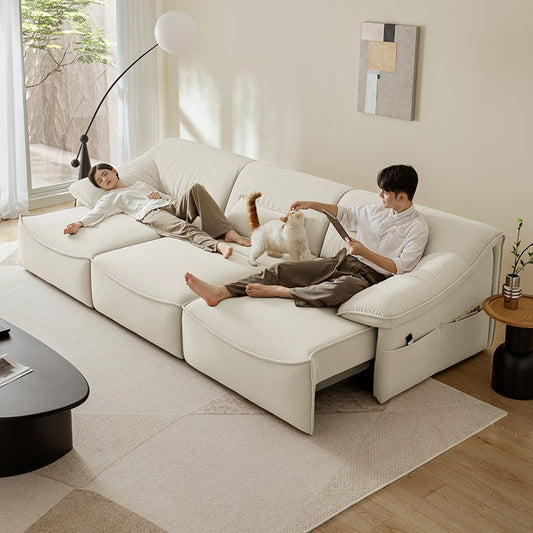 Modern Living Room Sofa Set in White–Versatile Sofa Bed