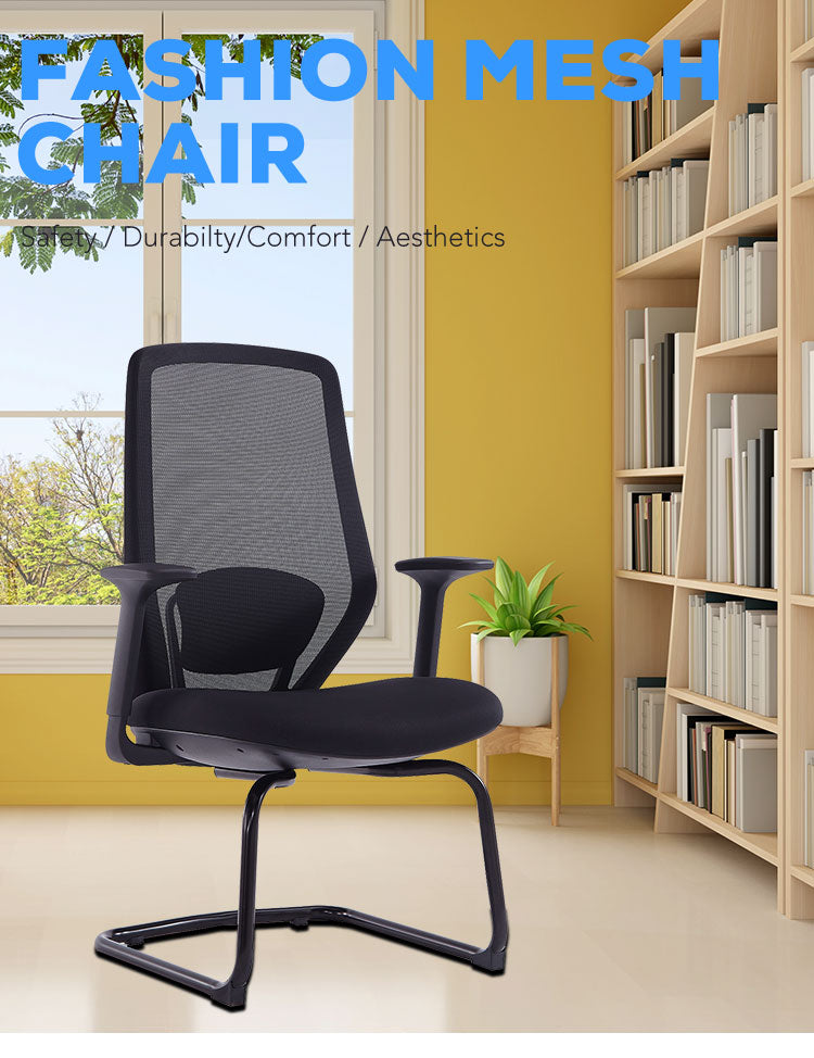Comfortable Stylish and Functional Mesh Meeting Chair
