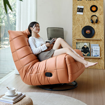 Leisure Sofa Chair with Functional Appeal with Stylish Orange Hues