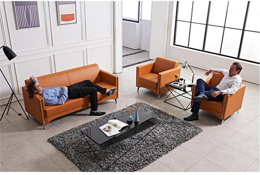Professional Office Leather Sofa for Stylish Workspace Comfort