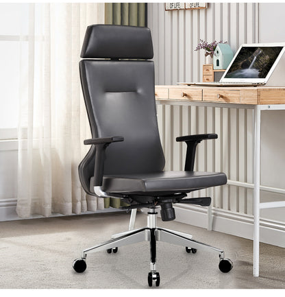Manager Leather Office Chair with Sleek Design and Comfortable Support