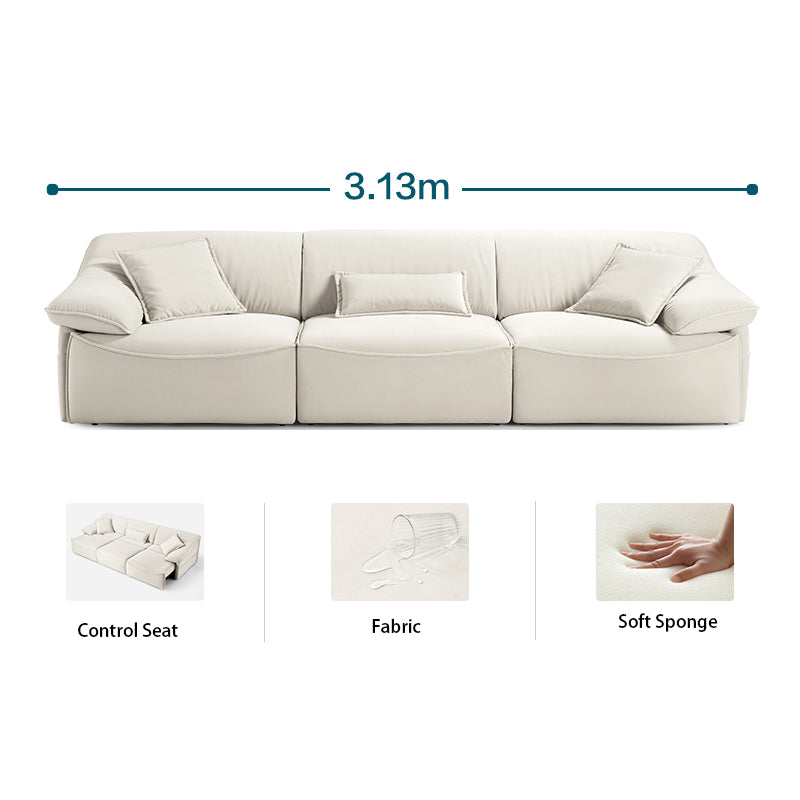 Modern Living Room Sofa Set in White–Versatile Sofa Bed
