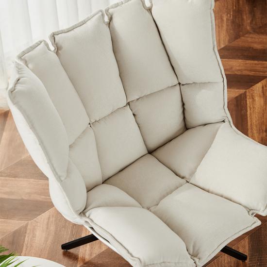 Sophisticated Wide Barrel Leather Chair with Modern Elegance