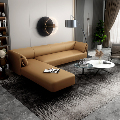 Modern L-Shaped Leisure Sofa with Luxury Comfort & Unwind in Style