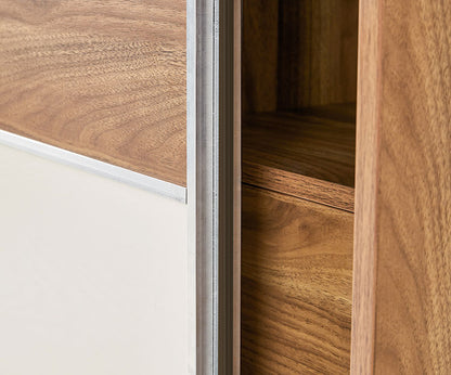 Modern Sliding Door Cabinet with Sleek and Functional Storage Solution