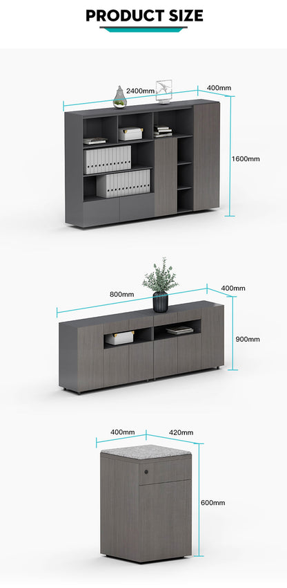 Solid Wooden Filing Cabinet for Organized Spaces and Crafted Elegance
