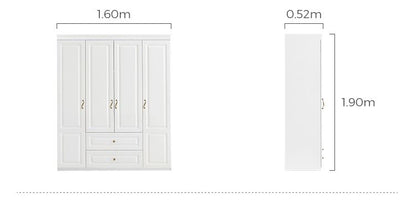Modern 4-Door Cabinet with 2 Drawers for Stylish Storage