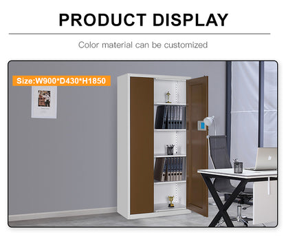 Durable Metal Office Cabinet with Secure Storage and Sleek Design