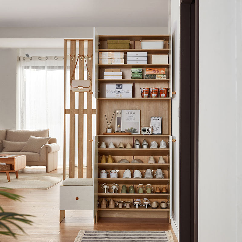 现代白色木质客厅柜