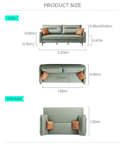 Modern Sleeper Sofa Leather Sofa bed for Wholesale