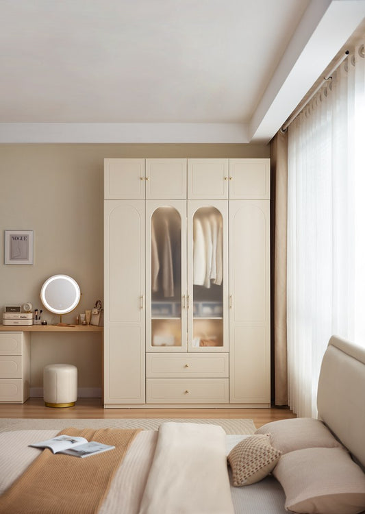 Modern Wooden Wardrobe Closet with Stylish Storage Solution